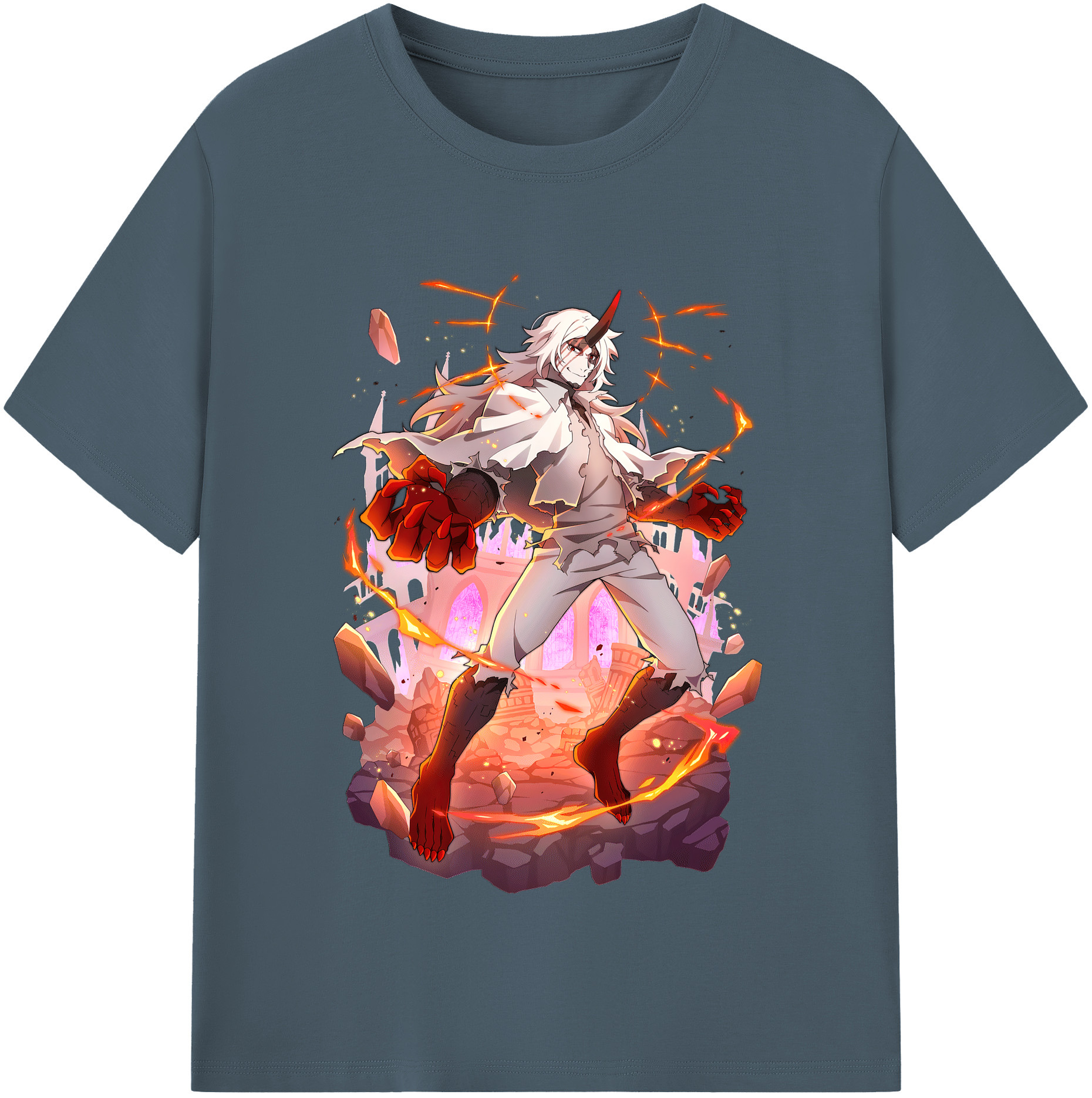 （画像用） 文豪ストレイドッグス Bungo Stray Dogs 綿100％半袖Tシャツ（フロントプリント）